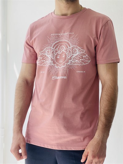 Printed Rose Color MenS T-Shirt